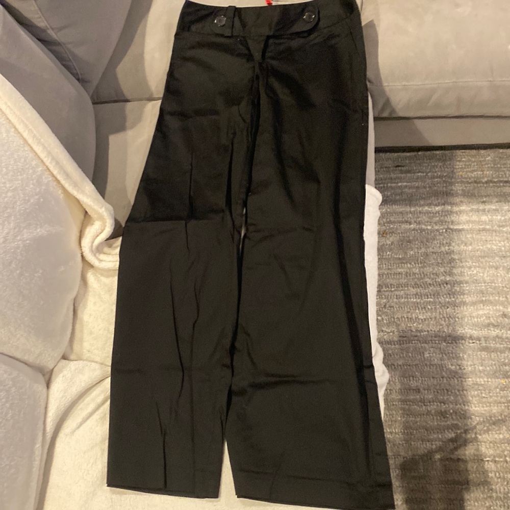 5148 black wide-legged black pants size 4